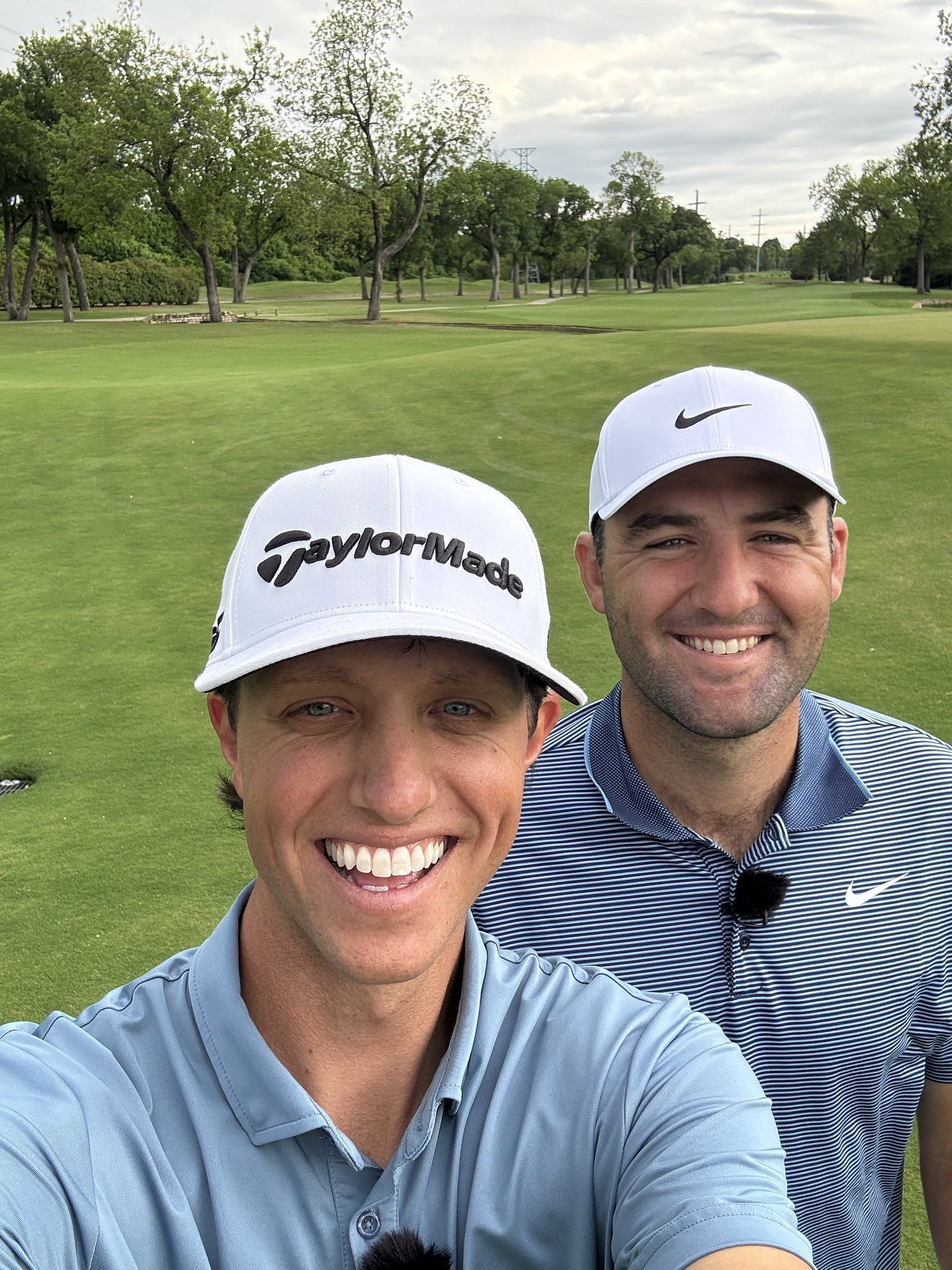 Grant Horvat and Scottie Scheffler (Image via @GrantHorvatGolf's X page)